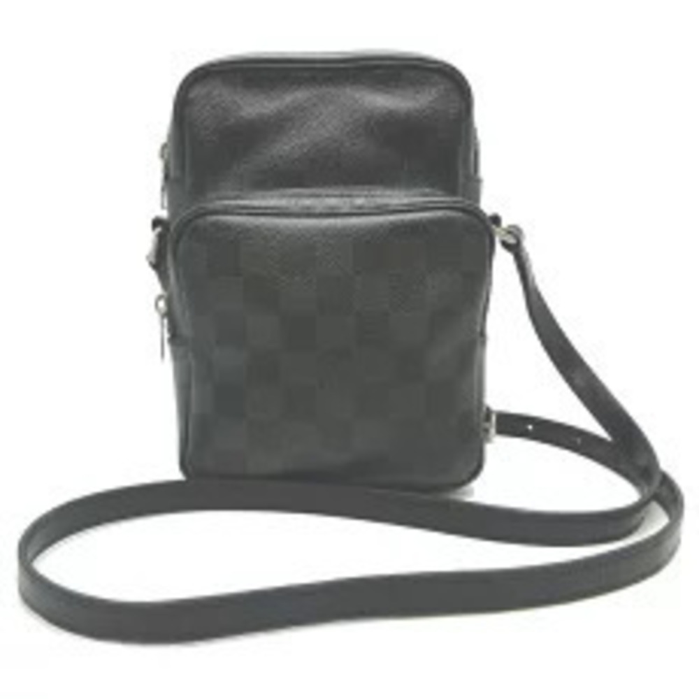 Louis Vuitton Rem Shoulder Bag Damier Graphite Black